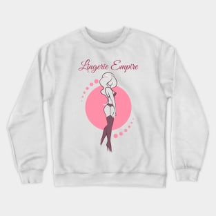 Lingerie Store Emblem in Retro style Crewneck Sweatshirt